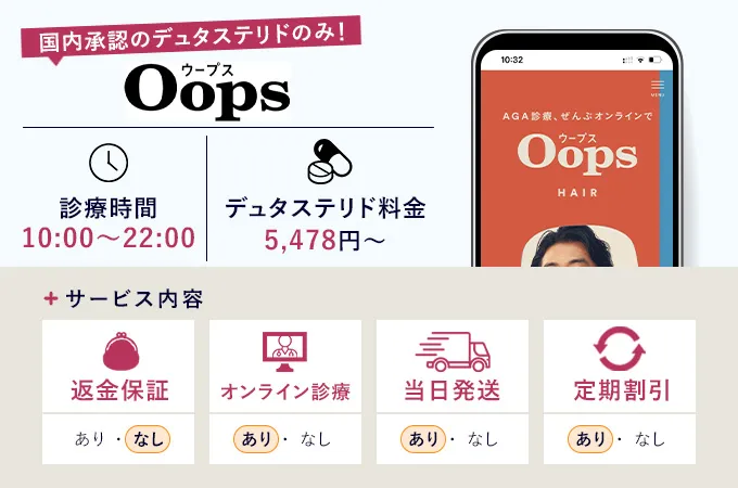 Oops(ウープス)のデュタステリド